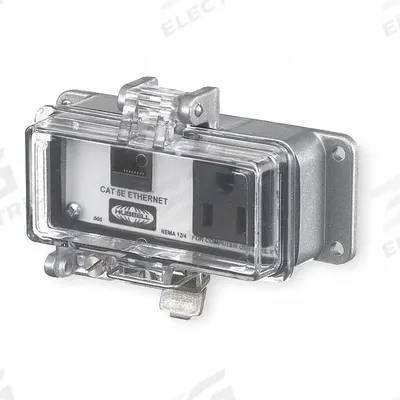 HUBBELL WIRING DEVICE-KELLEMS Access Port: 12/4, 3 1/8 in (W) x 4 1/4 in (H), Plastic Cover - Hubbell Access Ports