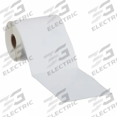 APPROVED VENDOR Printer Label: 4 in Label Wd, 6 in Label Ht, White, 1 in Core Dia. - Desktop Thermal Transfer Labels