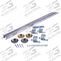 NATIONAL GUARD Track Kit: 58 1/2 in Lg, 2 in Wd, 1 in Ht, 75 lb Max Wt, Top (MPN SLAL-75-BP-60). Key specifications — Product Type: Track Kit; Brand: NATIONAL GUARD; Track Type: Top.