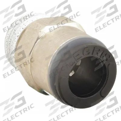 LEGRIS Push-Fit Adapter Fitting: 8 mm OD x 3/8 in Pipe Size, Push-to-Connect x MBSPT - Nylon & Nickel-Plated Brass Tube Fittings