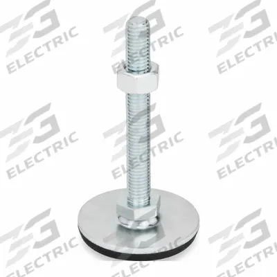 JW WINCO Male-End Leveling Mount: Swiveling Stud, 1/2"-13 Thread Size, 1.57 in - Non-Skid Male Leveling Mounts