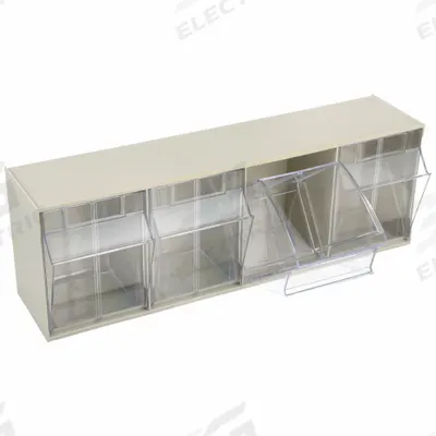 AKRO-MILS Tip-Out Bin: 6 3/4 in x 23 5/8 in x 8 1/4 in, Frame/Panel/Rail/Wall, Beige - Tip-Out Bins
