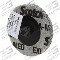 SCOTCH-BRITE Unitized Wheel: 3 in Dia x 1/4 in W, TR Quick-Change, Silicon Carbide, Fine, Medium (6) (MPN 61500099264). Key specifications — Series: XL-UR; Brand: SCOTCH-BRITE.