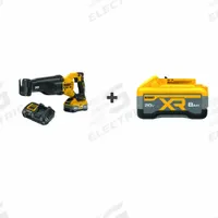 DEWALT Cordless Recip Saw: 2 Batteries, 1 Charger, 1 1/8 in Stroke Lg, 3,000 Max. Strokes per Minute (MPN DCS384WW1/DCB2108). Key specifications — attr1170520: Brushless; attr1179903: (2) 8.0 Ah.