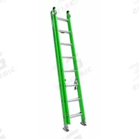 WERNER Extension Ladder: 16 ft Ladder Size, Fiberglass, 375 lb Load Capacity, 31 lb Wt, 2 Sections (MPN B7116-2). Key specifications