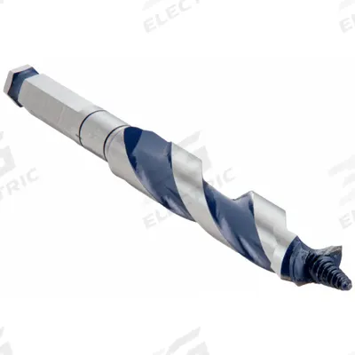 BOSCH Hybrid Drill Bit: 13/16 in Drill Bit Size, 7 1/2 in Overall Lg, Straight Shank - Hybrid Spur & Ship Auger Drill Bits