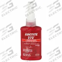 LOCTITE High-Strength Threadlocker: 272, Red, High-Temp and Oil Tolerant, 1.69 fl oz, Bottle, 1 EA (MPN 88442)