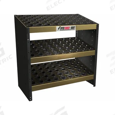 HUOT CNC SuperTower: For BT40/CAT40/NMTB40 Taper - Heavy-Duty Floor-Mount CNC Toolholder Racks