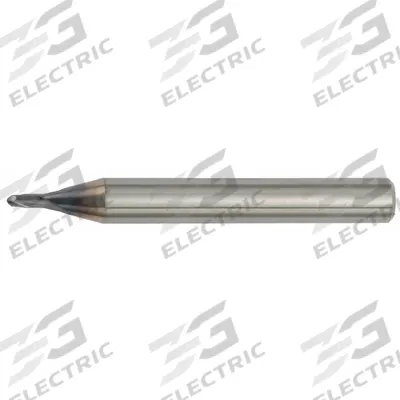 WIDIA HANITA Ball End Mill: Carbide, TiAlN Coated, 2 Flute, 4 mm Mill Dia, 4 mm LOC - Pencil-Neck Carbide Ball End Mills for Hardened Materials