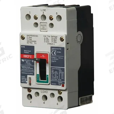 EATON Molded Case Circuit Breaker: 15 A Amps, 65kA at 600V AC, Fixed, ABC, Line/Load Lug - Eaton Motor Circuit Protectors