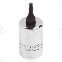 PROTO Socket Bit: 3/8 in Drive Size, Torx Tip, T15 Tip Size, 1 23/32 in Overall Lg, Fixed Insert (MPN J5239-15W). Key specifications — attr1213209: Fixed Insert; attr1213211: PROTO.
