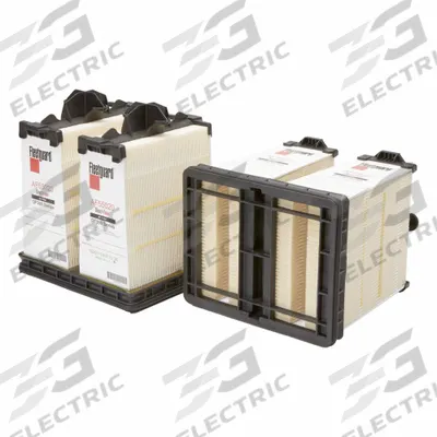 FLEETGUARD Automotive Air Filter: Engine, 9 9/16 in Outside Dia - Bottom - Panel Engine Air Filters