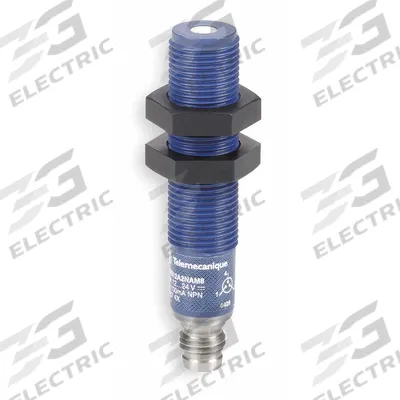 TELEMECANIQUE SENSORS Cylindrical Ultrasonic Sensor: 12 mm Dia, Built-in Connector, 4 - Pin M8 - Cylindrical Sensors with Built-in Connectors