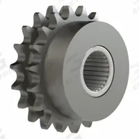 BREWER MACHINE & GEAR Idler Sprocket: For 40 Chain Size, Steel, 19 Teeth, 3.3 in Outside Dia. (MPN D40B19F). Key specifications — Bearing Type: Needle Roller; Brand: BREWER MACHINE & GEAR; Bore System of Measurement: Inch.