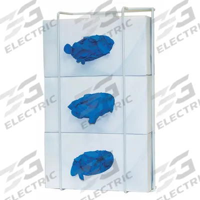 BOWMAN DISPENSERS Glove Dispenser: Steel Wire, 16 3/8 in Overall Wd, 8 1/8 in Overall Ht - General Purpose Wall-Mount Boxed Glove Dispensers