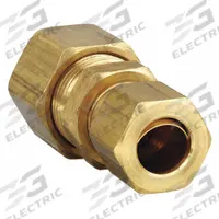 PARKER Compression Fitting Union: 3/8 in OD x 1/2 in OD Fitting Size, Brass, 10 PK (MPN 62C-8-6). Key specifications — Brand: PARKER.