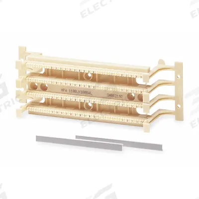 HUBBELL PREMISE WIRING 110 Wiring Block: 110, 5e, Attached Legs, 4/5, 110BLK100FTK5 - Voice & Data Wiring Blocks
