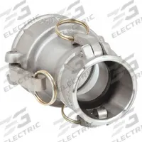Cam and Groove Coupling: 125 psi Max. Working Pressure @ 70 F, 6 1/2 in Overall Lg, Nitrile (MPN 2030-DD-SS). Key specifications — Gasket Material: Nitrile; Fitting Type: Female Coupler x Female Coupler; Includes Locking Arm: Yes; Body Material: 316 Stainless Steel; Brand: DIXON VALVE & COUPLING.