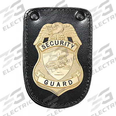 HEROS PRIDE Badge Holder: 3 in x 4 1/4 in, Black - Badge Holders