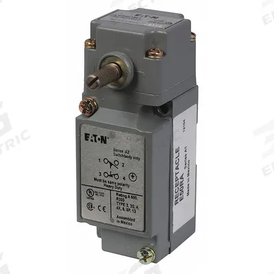EATON Plug-In Limit Switch: 29 mm Mounting Hole Vertical Center to Center Distance, 90° - Roller Lever-Arm Limit Switches