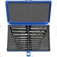 CHICAGO-LATROBE Drill Bit and Tap Set: 20 Pc, 5/16" to 27/64" Drills (MPN 330087). Key specifications — attr1300596: Straight Flute.