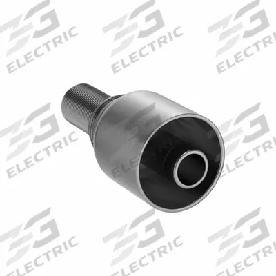 PARKER Hydraulic Crimp Fitting: Steel x Steel, Straight, -8 For Hose Dash Size - Parker Crimp Hydraulic Hose Fittings with Metric Connection