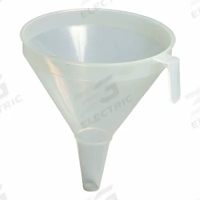 APPROVED VENDOR Lab Funnels: Polypropylene, 48 oz, 195 mm, 198 mm, 85 mm Stem Lg - General Purpose Lab Funnels