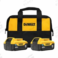 DEWALT Battery Pack: 20V MAX*, 5 Ah, 2 Batteries Included, 20V DC, 2 PK (MPN DCB205BT-2). Key specifications — attr1278107: Not Oil-Resistant.
