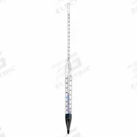API Hydrometer: API ASTM Combined Form, 29/41, 0.1, Glass, +/-0.1°, 15 in Overall Ht (MPN 6754HTS). Key specifications — Features: 0 to 150ºF Thermometer; Range: 29/41; Scale Divisions: 0.1; Scale Type: API ASTM Combined Form.