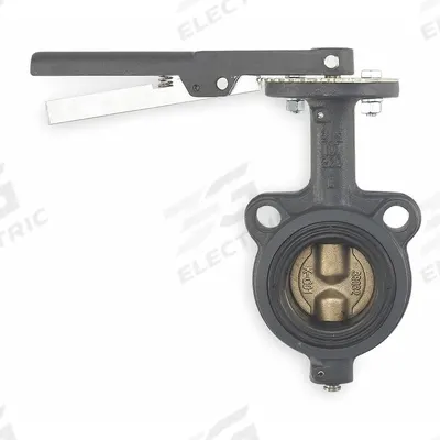 MILWAUKEE VALVE Butterfly Valve: 2 in Pipe Size, Concentric, 200 psi Max. Pressure (CWP) - Cast Iron General-Service Butterfly Valves