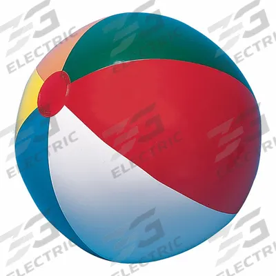CHAMPION SPORTS Beach Ball: 48 in Overall Dia, Vinyl, Multi-Color (MPN ib48) - Beach Balls