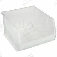 AKRO-MILS Hang and Stack Bin: 16 1/2 in x 18 in x 11 in, Clear, Label Holder Included, 30270SCLAR. Key specifications — Electrostatic Discharge: Not Electrostatic Discharge Conductive; Brand: AKRO-MILS; % Recycled Content: 0%.