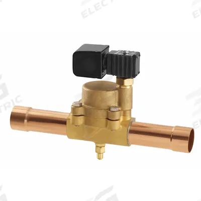 Parker Refrigerant Solenoid Valve: 1 1/8 in Female Sweat, 1 in Port Size, Normally Closed - Refrigeration Solenoid Valves