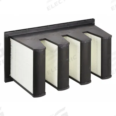 GRAINGER V-Bank Air Filter: 12 in x 24 in x 12 in, Synthetic, Single Header - MERV 13 V-Bank Air Filters