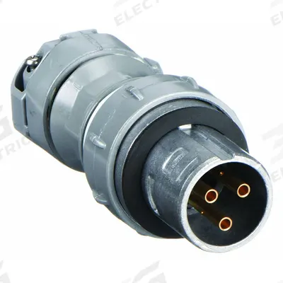 HUBBELL Pin and Sleeve Plug: Gray, 250V DC/600V AC, Three Phase, 30 A, 3 Pole - Hazardous Location Plugs