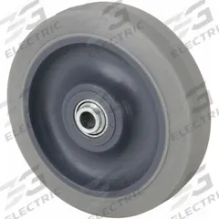 APPROVED VENDOR Caster Wheel: 4 in Wheel Dia., 1 1/4 in Wheel Wd, Rubber, 300 lb Load Rating, Gray (MPN 5VT74). Key specifications — Wheel Core Material: Polypropylene; Wheel/Tread Color: Gray; Brand: APPROVED VENDOR.