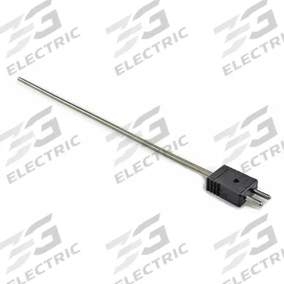 Dayton Thermocouple Probe: -346°F to 2,193°F /-210°C to 1,200°C, Type J, Rounded Tip - Thermocouples for Gas Applications