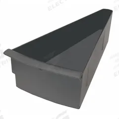 DURHAM MFG Rotary Bin Pan: 6 1/2 in x 13 7/8 in x 4 1/2 in, Polypropylene, Gray (MPN 15007-95). Key specifications — Color: Gray; Material: Polypropylene; Brand: DURHAM MFG.