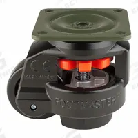 FOOT MASTER Plate Caster: Nylon Tread, 63 mm Wheel Dia, 103 mm Mounting Ht, 1,213 lb Load Capacity (MPN GD-80-F-NYN-FBL). Key specifications — Brand: FOOT MASTER; Frame Color: Black.
