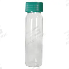 QORPAK Vial: 40 mL, Includes Closure, Thermoset, 27.75 mm Body Dia, Square, Colorless, Sample (MPN GLC-01021). Key specifications — Body Color: Colorless; Screw Closure Size: 24-400 mm; Brand: QORPAK; Bottom Shape: Square; Self-Standing: Self-Standing.
