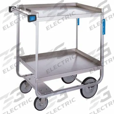 LAKESIDE Utility Cart: 700 lb Max Load Capacity, 2 Shelves, 37 1/4 in Overall Ht - Open Stainless Steel Carts