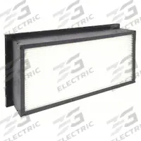 GRAINGER Minipleat Air Filter: 12 in x 24 in x 6 in, Fiberglass, Plastic, Single Header, MERV 16 (MPN 911TC3). Key specifications — Brand: GRAINGER; Frame or Header Material: Plastic; Media Material: Fiberglass.