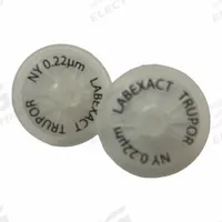 LABEXACT Syringe Filter: Non-Sterile, 0.22 um Pore Size, 100 mL Max Capacity - mL, 25 mm Housing Dia (MPN LE-IWT-ES20000). Key specifications — Housing Material: Polypropylene; Inlet Connection Gender: Female; Inlet Connection Type: Female Luer Lock; Outlet Connection Gender: Male; Brand: LABEXACT; Compatible Product Type: Leur Lock Syringe; Filter Material: Nylon; Outlet Connection Type: Luer-slip (no- barb).
