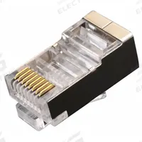 TRIPLETT Plug: Modular Plug RJ45, Solid, 5 Cable Category, Std, 100pk Pack Size, 100 (MPN CAT5-HPPS-HP). Key specifications — Brand: TRIPLETT; Color: Clear; Compatible Cable Shape: Round; Compatible Number of Fibers: Duplex; Compatible Wire Solid/Stranded: Solid; _Pack Size: 100pk.