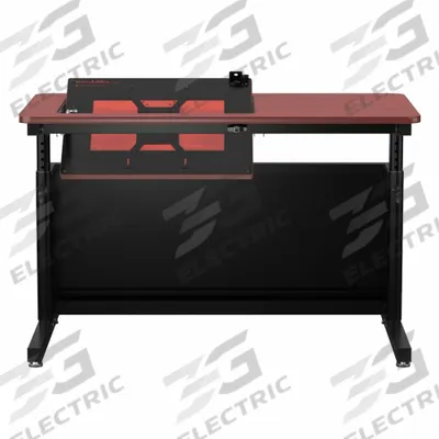 VERSADESK Standing Desk: Cherry, Wood, 48 in Overall Wd, 24 in Overall Dp - Manual Adjustable-Height Desks