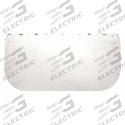 CONDOR Face Shield Visor: 16 in Overall Wd, 8 in Overall Ht, Clear, Uncoated - General Purpose Replacement Visors