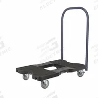 SNAP-LOC Platform Truck: 1,500 lb, 33 1/2 in L x 20 1/2 in W x 38 in H Overall Dim., Black, Plastic (MPN SL1500P4B). Key specifications — Color: Black; Caster/Wheel Configuration: (2) Swivel with Brake; Brand: SNAP-LOC.