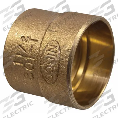 NIBCO Sweat Fitting Coupling: 3 in CTS x 2 in CTS, Cup x FTG, Dimple Center Stop - Drain, Waste & Vent Wrot Copper & Bronze Tube Fittings