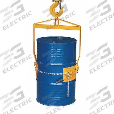 DAYTON Drum Lifter: For 55 gal Drum Capacity, Manual Tilt, Metal, 800 lb Wt Capacity - Rotating & Dispensing Drum Lifting Hooks