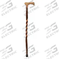 DMI Walking Cane: Walking Cane, Std, Single, Wood, Rubber Bottom Tip, 37 in, Wood, Hickory (MPN 502-3000-0226). Key specifications — Handle Type: Standard; Includes: Rubber Bottom Tip; Color: Hickory; Handle Material: Wood; Construction: Wood; Brand: DMI; Product Type: Walking Cane.